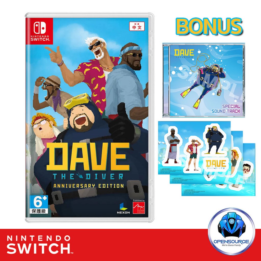 [พร้อมส่ง]Nintendo: DAVE The Diver Anniversary Edition (EN/CH/KR/JP) - Nintendo Switch