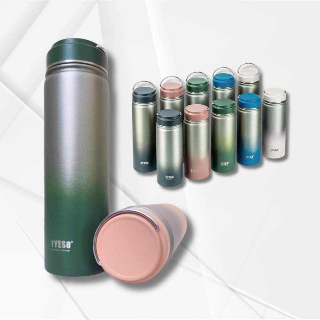รุ่นใหม่พร้อมส่ง Tyeso กระติกน้ำสูญญากาศ เก็บความร้อนและเย็น ขนาด 750ml 25ออนซ์