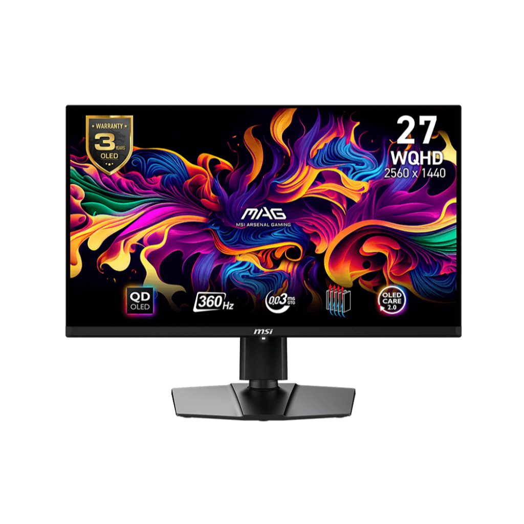Monitor 27" MSI MAG 271QPX QD-OLED (OLED, HDMI, DP, USB-C) 360HZ FREESYNC