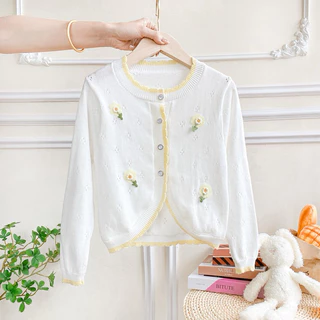 พร้อมส่งในไทย เสื้อคาร์ดิแกนกันหนาว เสื้อคลุมเด็กไหมพรมเด็ก ขนาด90-160 ผ้าถัก สําหรับเด็กผู้ชาย และเด็กผู้หญิง