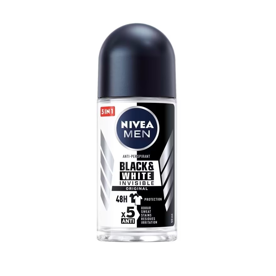หมดอายุปี 26🖤Nivea Deo Men Invisible Black & White Roll On 50 ml
