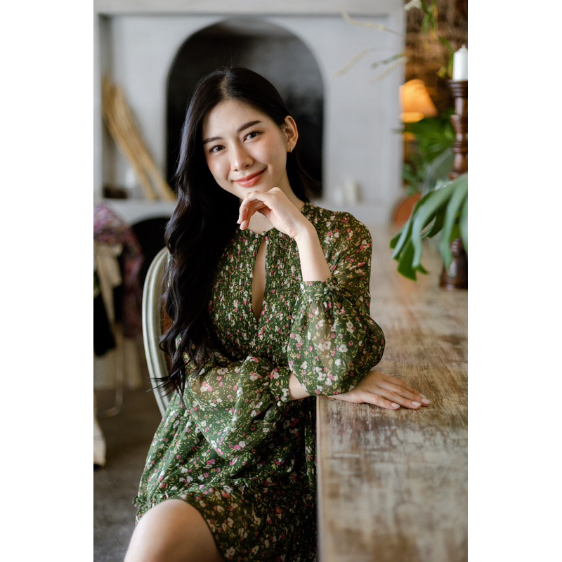 Nina Green Minidress
