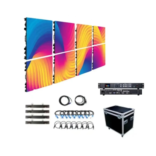 จอ LED P3.91 ขนาด 1x2 เมตร แบบเต็มสี 3840Hz (500x500mm) จอแสดงผล LED Indoor  พร้อมส่งทั่วไทย