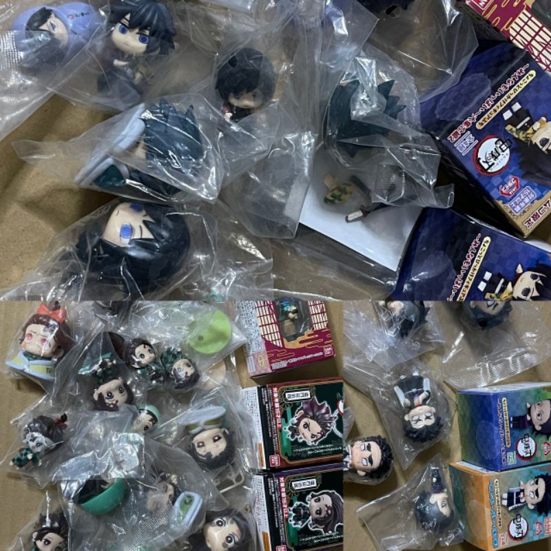 ของใหม่ ของแท้ ! ถูกมาก กาชาปองไยบะ ทันจิโร่ กิยู เกียวเม เกนยะ แบบแยกตัว Gashapon Demon Slayer Giyu Genya Tanjiro
