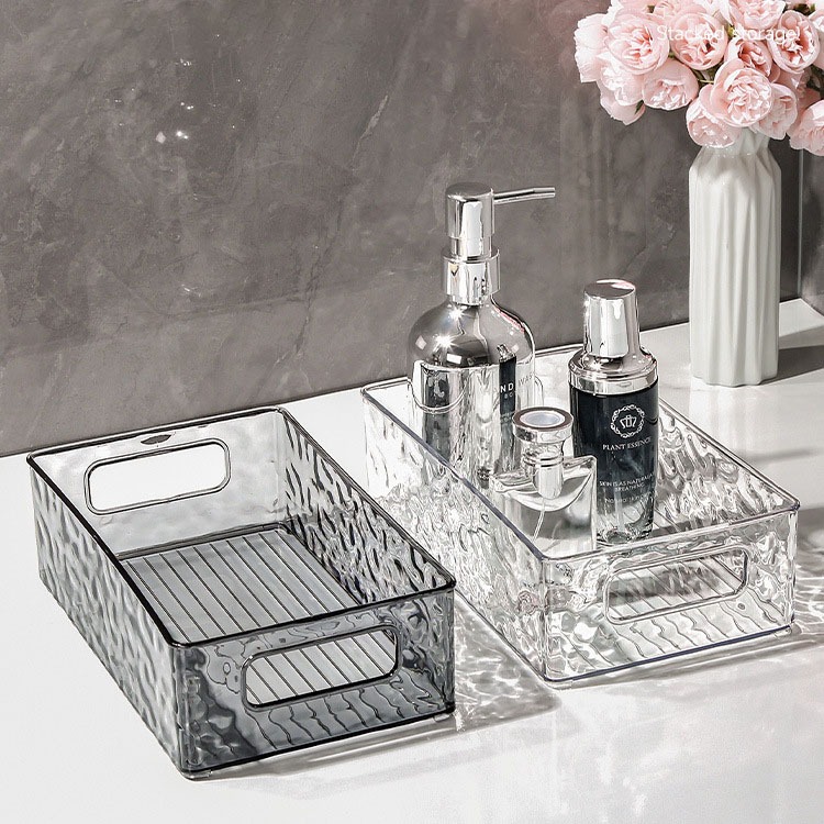 ส่งด่วน กล่องเก็บเครื่องสําอาง กล่องเก็บแบบใสแต่งหน้ากล่องเก็บความงาม ถาดใส่เครื่องสำอางซ้อนกันได้ - รูปที่ 2