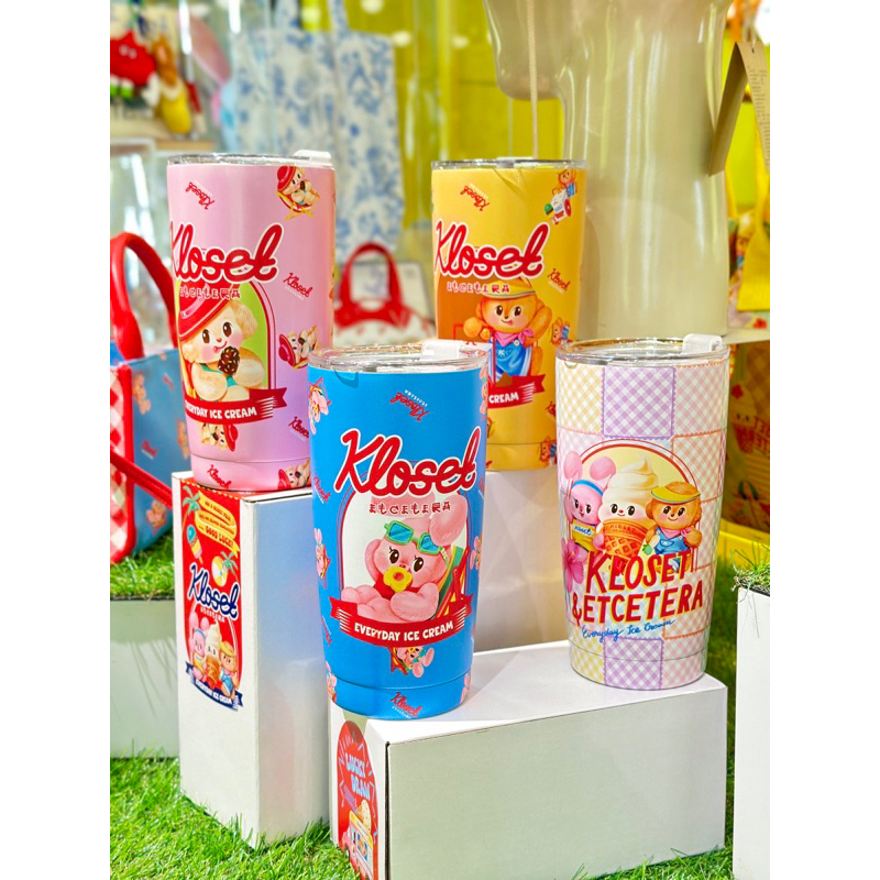 Kloset etc 🌈ใช้โค้ดลด20-30% แก้วน้ำเก็บอุณหภูมิ🍭Collection Ohayo Ice Tsu🍦 500ml. ของแท้จากshop100%