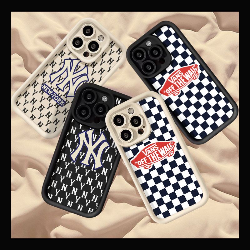 เคสโทรศัพท์แบบนุ่มฉลากแบรนด์เทรนด์เข้ากันได้สำหรับ IPhone 16 11 15 12 13 14 Pro Max XR 16 15 7 6 8 6S Plus X XS Max SE