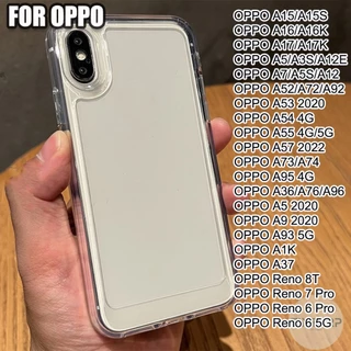 เคสโทรศัพท์ใสFor OPPO A3X A3 A5 A6 Pro A18 A38 A60 A78 A6X A58 A15 A16 A17 A37 A3S A12 A5S A72 A53 A54 A55 A57 A74 A76