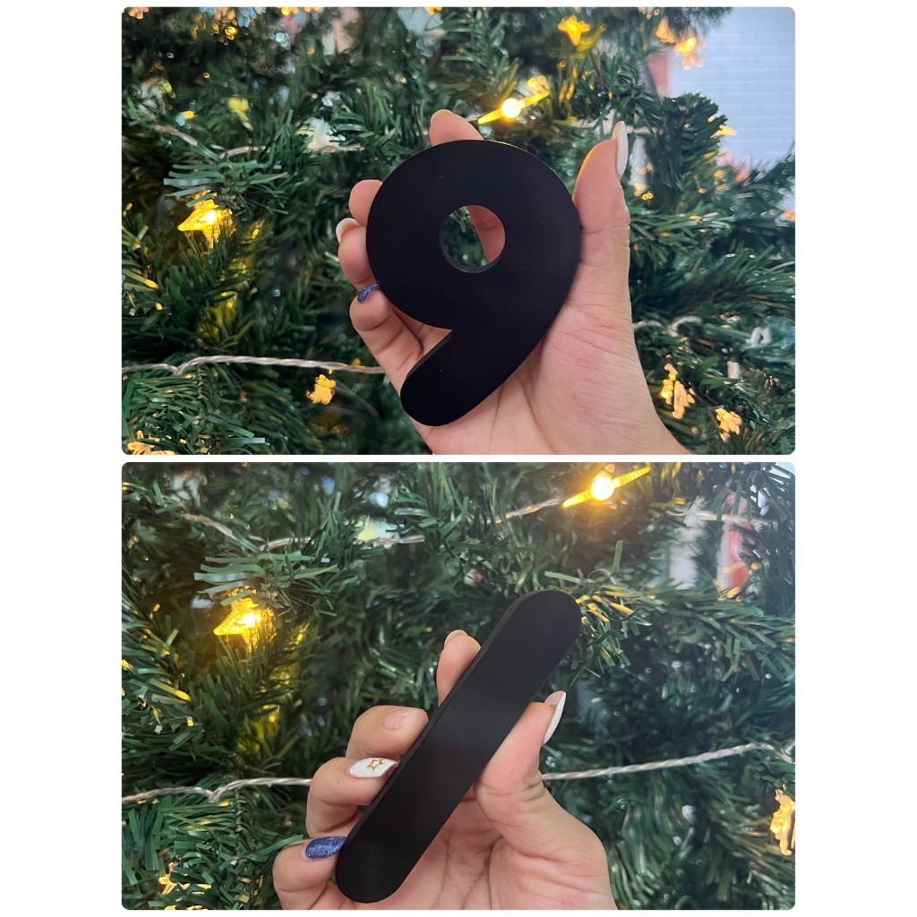 ตัวอักษรพลาสวูดหนา10 มิล ตัวเลขบ้านเลขที่ เลขที่ห้อง เบอร์โทร หอพัก อาคาร โรงแรม งานDIY ทนแดดทนฝน - รูปที่ 4