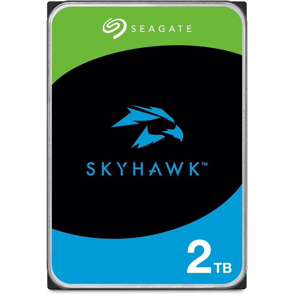 2 TB 3.5" HDD (ฮาร์ดดิสก์ 3.5") SEAGATE SKYHAWK SURVEILLANCE  - 5400RPM 256MB (ST2000VX017)