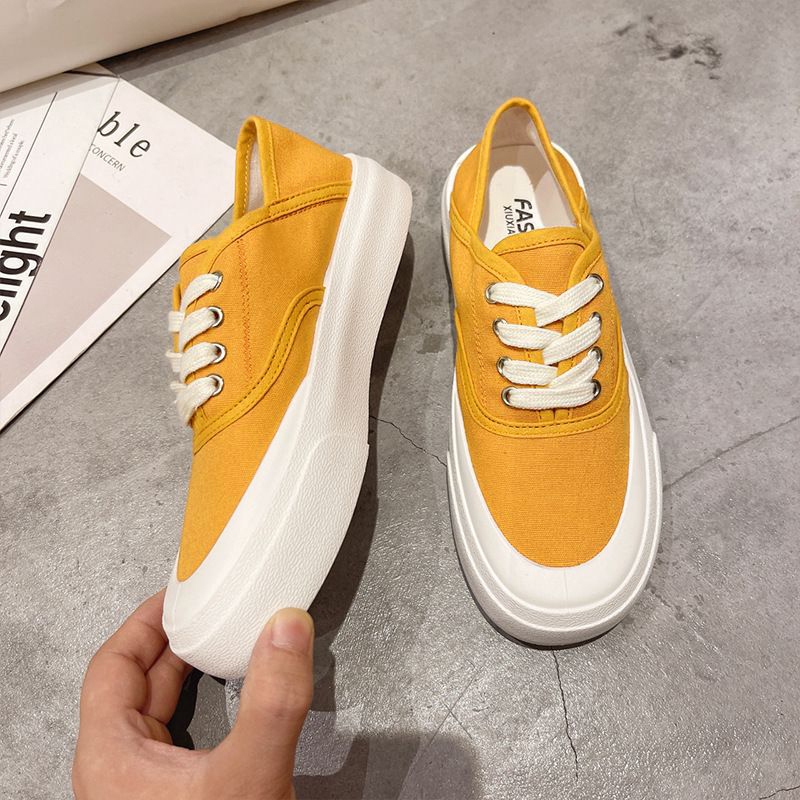 GFShop ราคาสุดคุ้ม รองเท้าผ้าใบสไตล์เกาหลี ดีไซน์สวย ใส่สบาย มีกันลื่น เหมาะกับทุกการสวมใส่ จะใส่เที่ยว ใส่ทำงาน หรือใส่