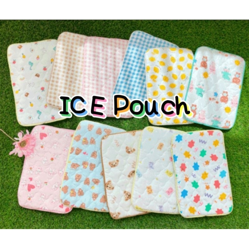 พร้อมส่ง‼️Ice pouchใส่เจลเย็นป้องกันฮีสโตรกได้*ไม่รวมเจลเย็น*ผ้าเรยอนให้ความเย็น ด้านในผ้ากันน้ำไม่เปียกซึมMadeinKorea🇰🇷
