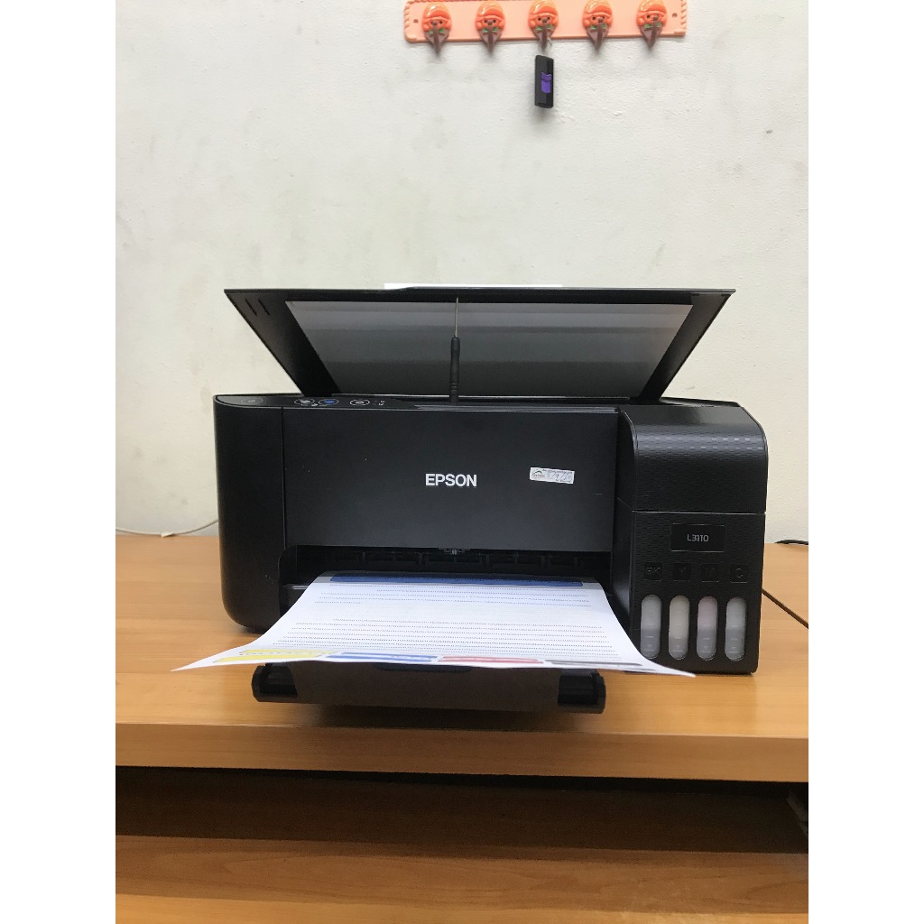 ((มือสอง)) เครื่องปริ้นเตอร์ (All in one) Printer Epson L3110 + Ink Tank ปริ้น สแกน ถ่ายเอกสาร ใช้งา