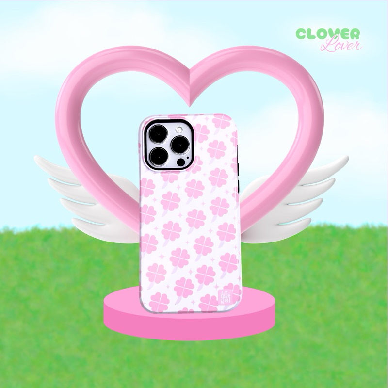 (MADE TO ORDER) เคสไอโฟน (CASE IPHONE) DITTO SOUR GAL (🎀 PINKY) รุ่น 🍀 CLOVER LOVER (เคสลายใบโคลเวอร