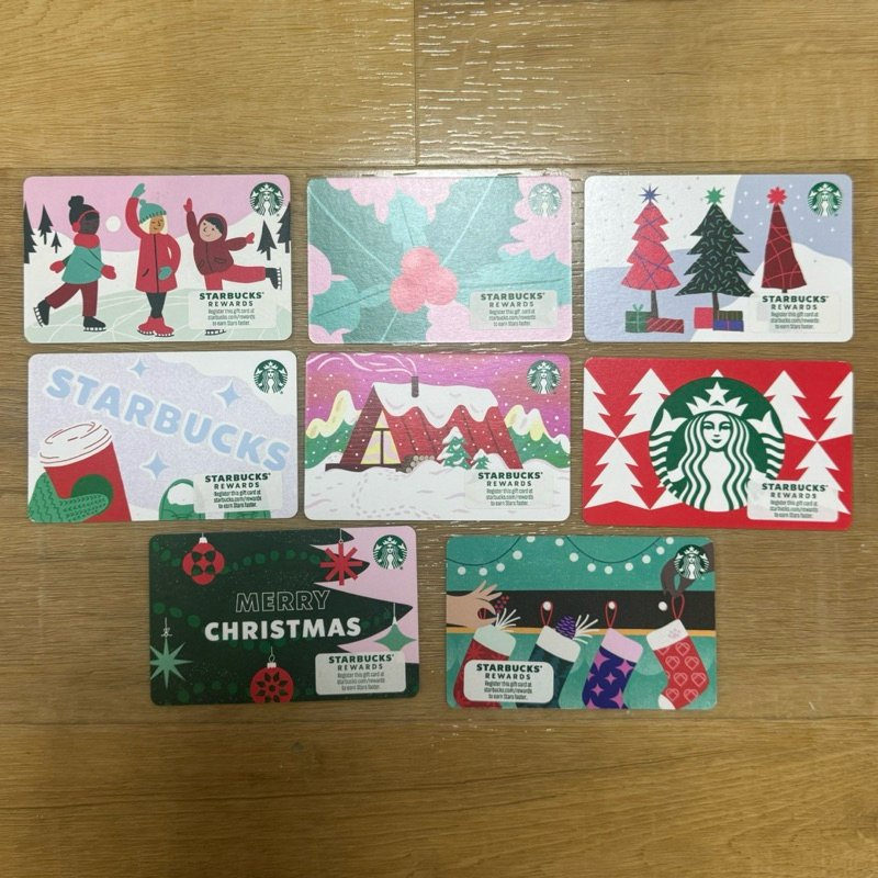 บัตรสตาร์บัคส์ อเมริกา ยังไม่ขูดพิน บัตรกระดาษ (starbucks card) Christmas Collection 2022