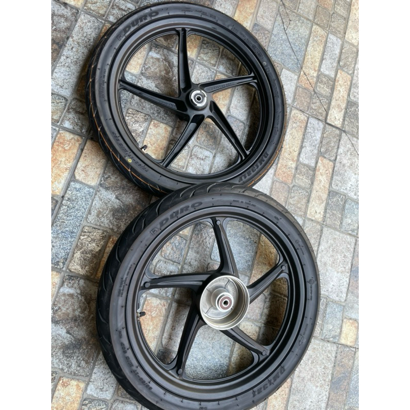 Mâm kim loại Siam chính hãng, Wave 125i, lốp đầy, nguyên bản, tháo rời