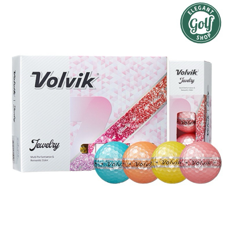 (ส่งไวที่สุดในช๊อปปี้🚚มีส่งด่วน)⛳️ลูกกอล์ฟVolvik Jewely Multi Performance & Romantic Color