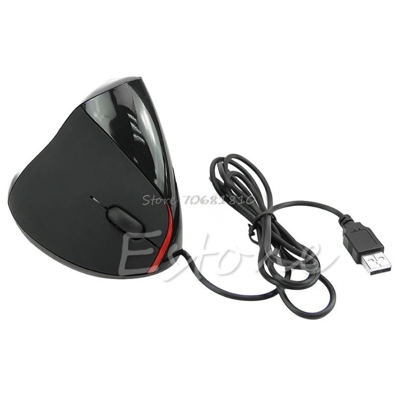 เมาส์ออปติคอล เมาส์ในแนวตั้ง 2400 DPI Wireless Mouse Ergonomic Vertical ออกแบบตามสรีรศาสตร์
