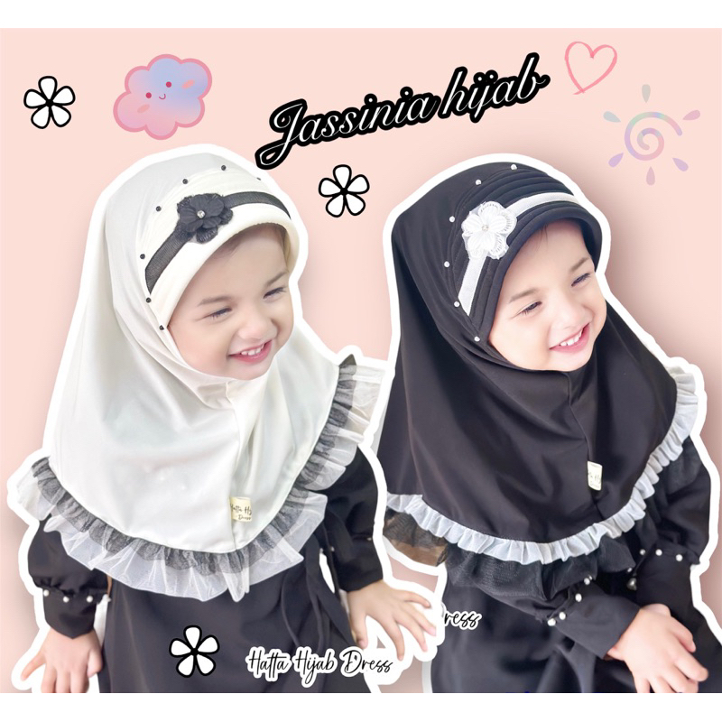 ผ้าคลุมดำ/ขาว/ชมพูพีช  รุ่นดอกไม้คาดมุ้งระบายทูโทนแต่งดอกมุก