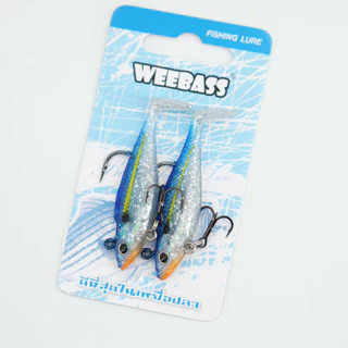 WEEBASS เหยื่อปลายาง วีเบส ขนาด 2/3/4 นิ้ว เหยื่อยาง ตกปลาล่าเหยื่อ (2ตัว/แพ็ค)
