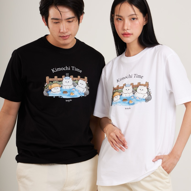 korulu Kimochi Time | Basic T-Shirt เสื้อยืดสกรีนลาย คอตตอน Cotton USA นู๊มมม ทน สู้ทุกความร้อน เสื้