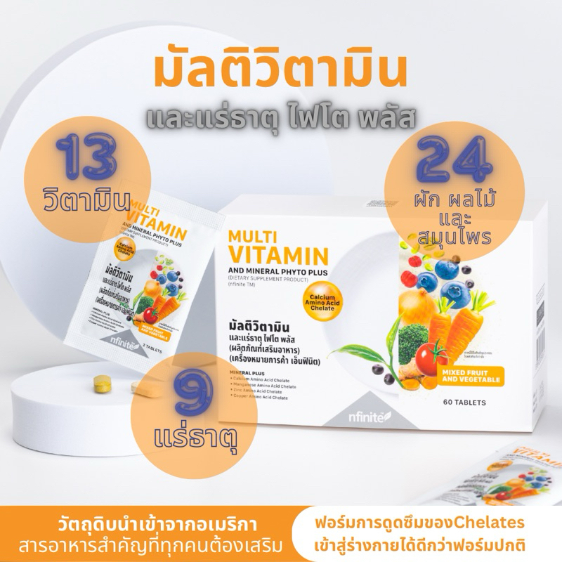 วิตามินรวม Multi-Vitamin-And-Mineral-Phyto-Plus-มัลติวิตามินและแร่ธาตุไฟโตพลัส