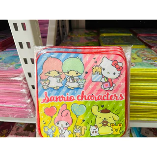 ผ้าเช็ดหน้า ลายลิขสิทธิ์แท้ขนาด8x8 นิ้ว ราคาต่อ1ผืน