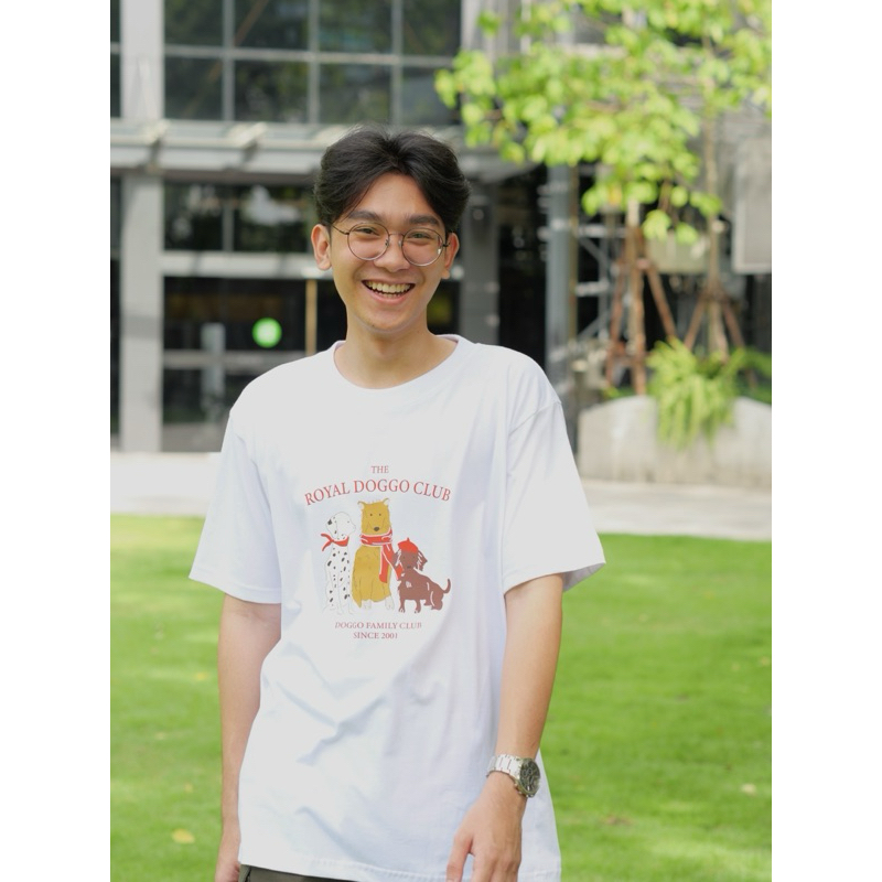 MEMEE COTTON USA ผ้าหนานิ่ม ทรงสวย คอสวยM-3XL (C2 น้องหมา)