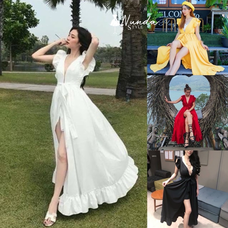 Nunda Style นางฟ้ามาแล้วจ้า รุ่นนี้สวย อลังวังเวอร์มากค่ะ มียางสม๊อคช่วงเอว