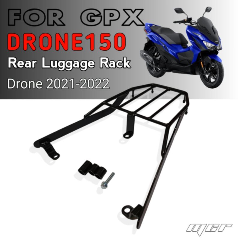 ตะเเกรงท้าย โดรน GPX DRONE ที่วางกล่อง GPX Drone 150 แร็คท้ายรถ