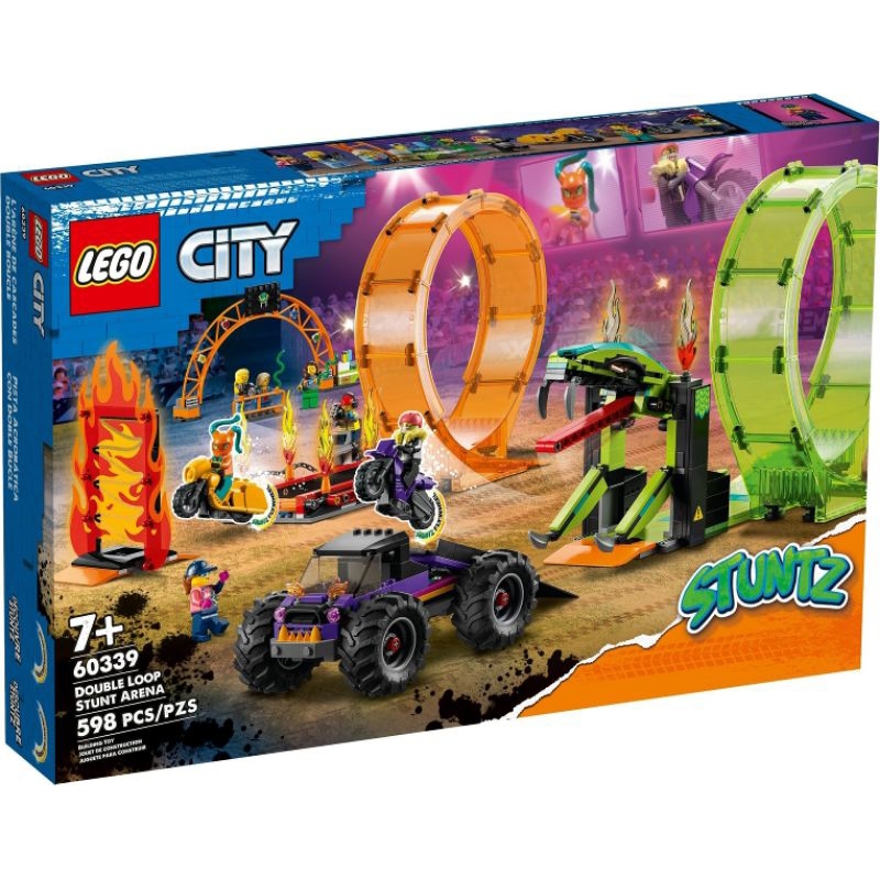 Lego Set - Double Loop Stunt ArenaItem  - 60339 เลโก้ชุดมอเตอร์ไซวิบาก เล่นสนุกเหมาะกับน้องๆ และครอบ
