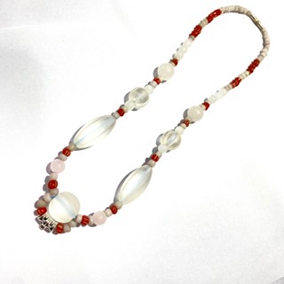 ช้างกระบี่ สร้อยคอ เส้นที่179 สร้อยคอหินลูกปัดโบราณ ห้อยพระ1…