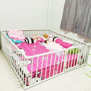 คอกกั้นเด็กขนาดครอบเตียง ✅6ฟุต / 5ฟุต และ 3.5ฟุต (กดเลือกขนา…