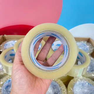 (6ม้วน)เทปใส ไร้เสียง 100หลา 50ไมครอน หนา กาวเหนียว ติดแน่น ไม่เด้งออก ดึงง่าย คุณภาพดี