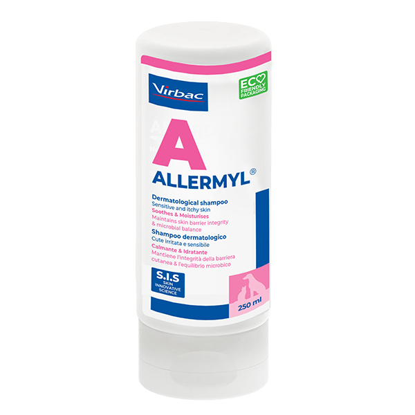 Allermyl™ Shampoo Sensitive & Itchy Skin อัลเลอร์มิล แชมพูสำหรับสุนัขและแมว