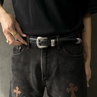 เข็มขัดVely.Hurt Silver Belt