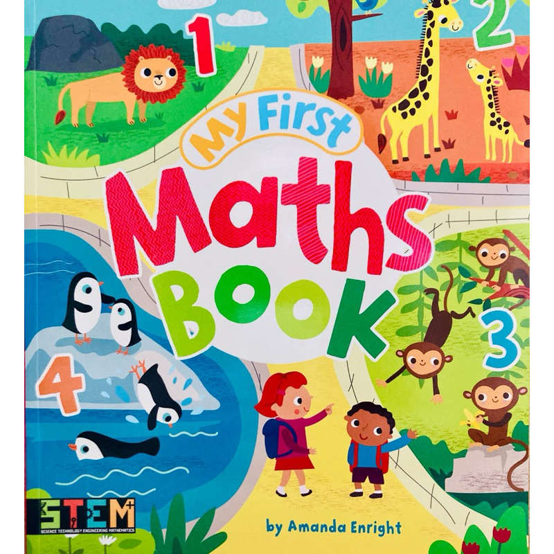Age3 - 6 STEM for kids : My First Maths Book หนังสือแบบฝึกหัด เสตม เด็ก อายุ 3-6 ปี หนังสือเด็ก