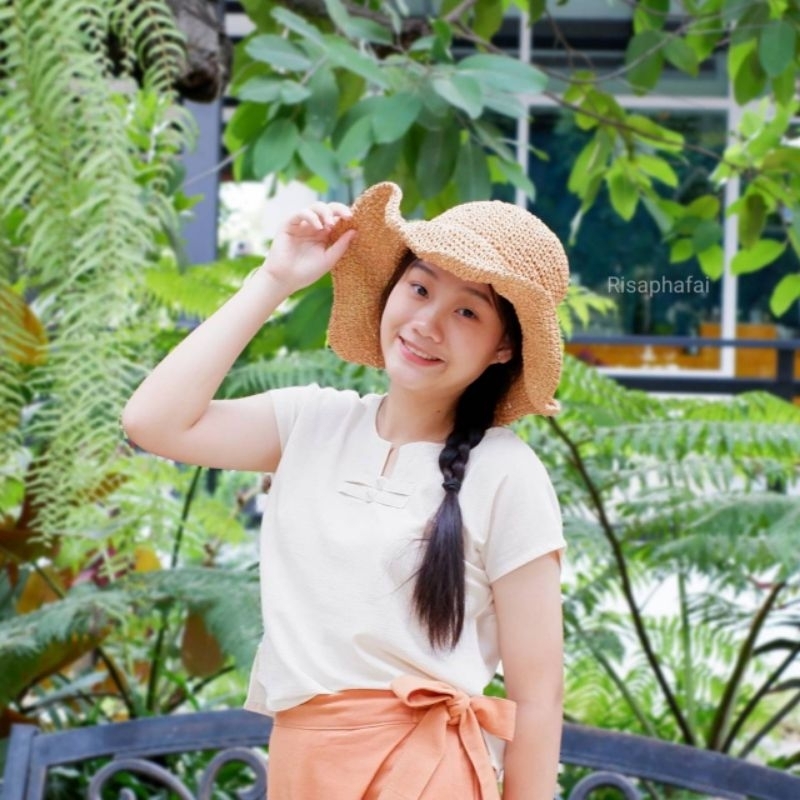 เสื้อผ้าฝ้ายธรรมชาติกระดุมหนมเทียน2 36,38,40