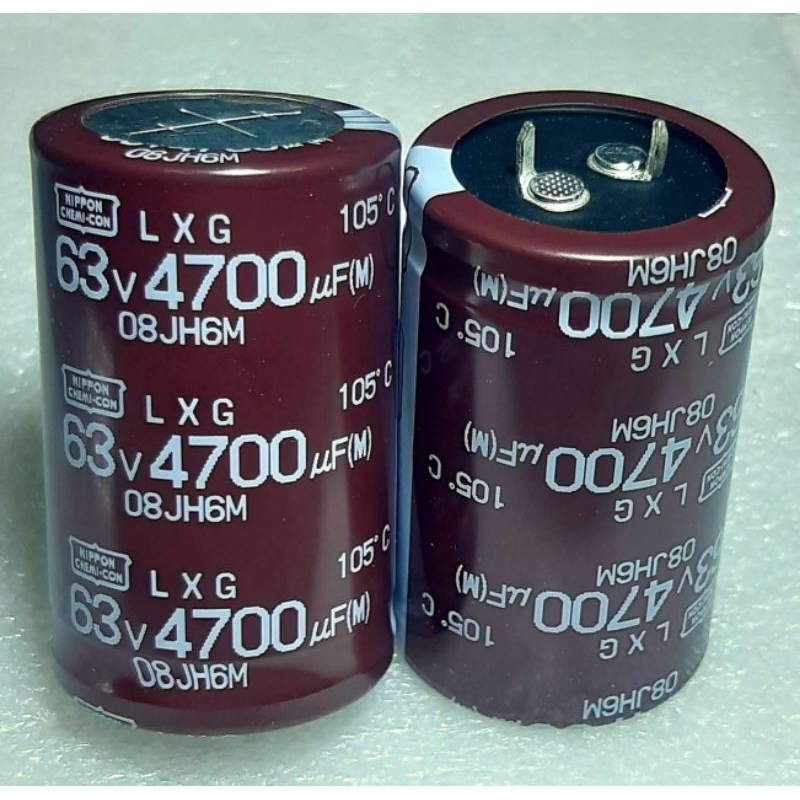Nippon Chemi-con LXG 4700uf 63v capacitor ตัวเก็บประจุ คาปาซิเตอร์