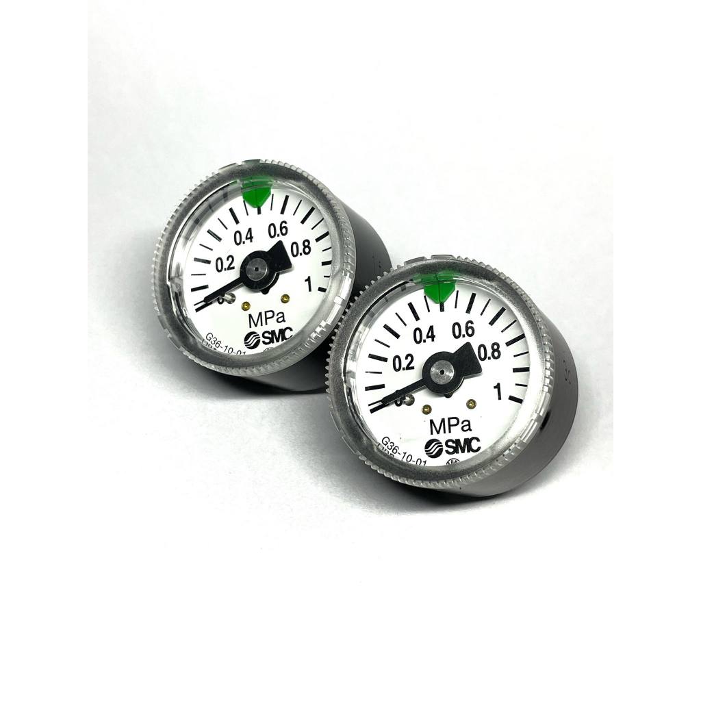 SMC เกจวัดแรงดันลมแบบเข็ม (G36-10-01) Range 0-1MPa