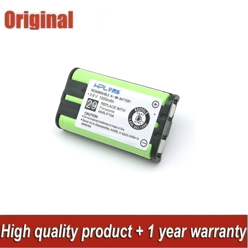 ✨GS is suitable for Panasonic cordless telephone HHR-P104 3.6V1000mAh cell battery