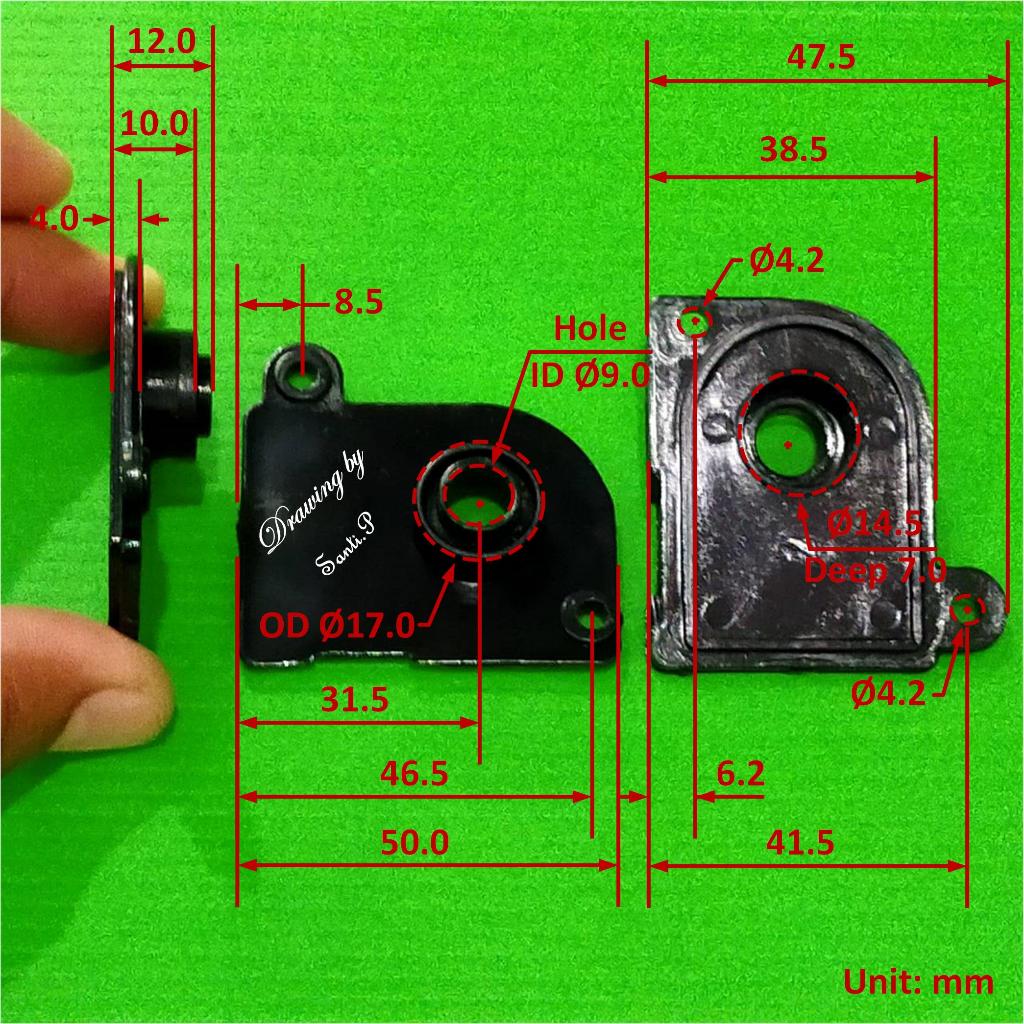 เฟืองส่าย เฟืองกลม แกนเฟือง ฝาปิดเฟือง กระปุกเฟืองส่าย เม็ดลูกปืน จารบี พัดลม ฮาตาริ Hatari (1 ตัว) - รูปที่ 2