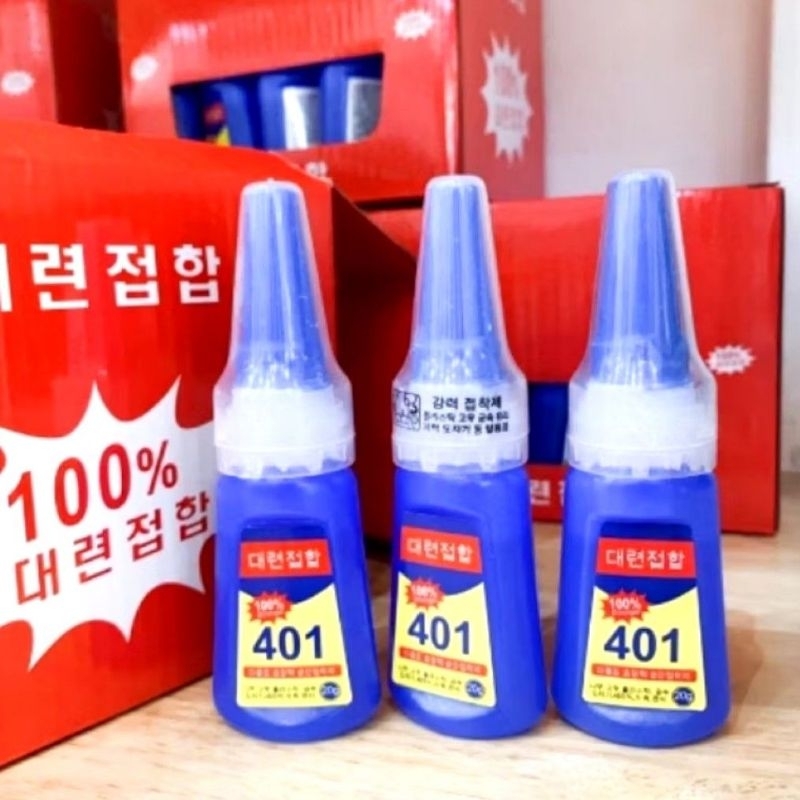 กาวติดเล็บปลอม กาว 401 แบบน้ำ