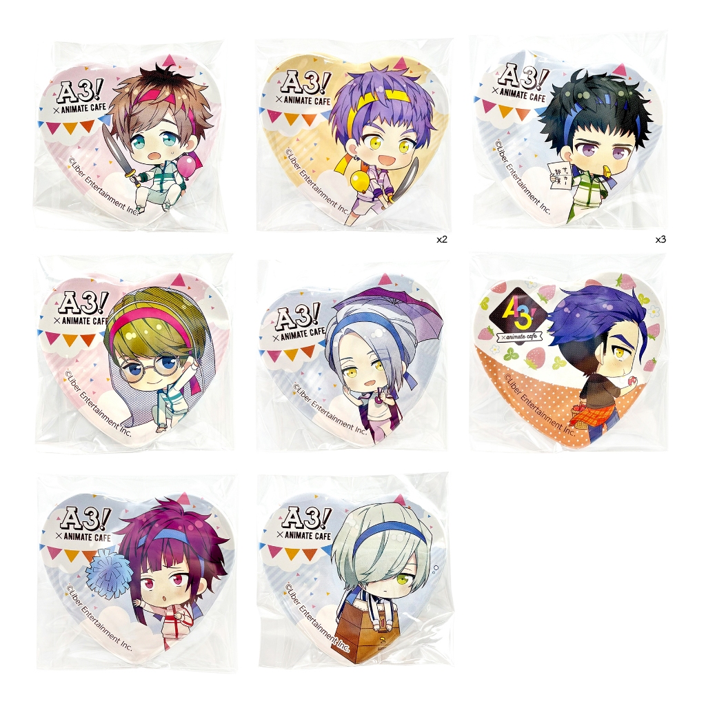 [ A3! Season Spring & Summer / Autumn & Winter - เอทรี ] เข็มกลัด Animate Cafe