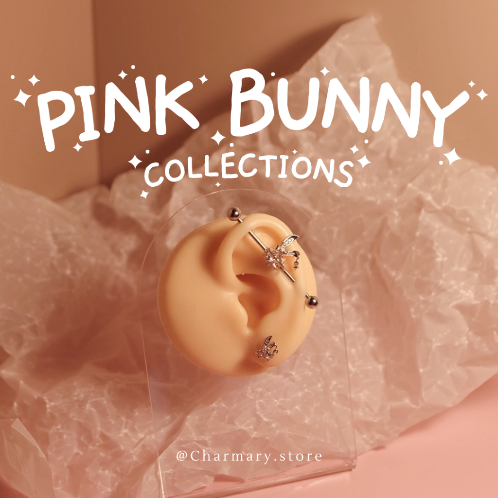 Charmary | จิวหู Pink Bunny Collection