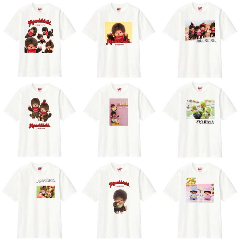 Uniqlo x Monchhichi T Shirt เสื้อยืดยูนิโคล่ ม่อนชิชิ มงชิชิ แท้100% UT x Monchhichi