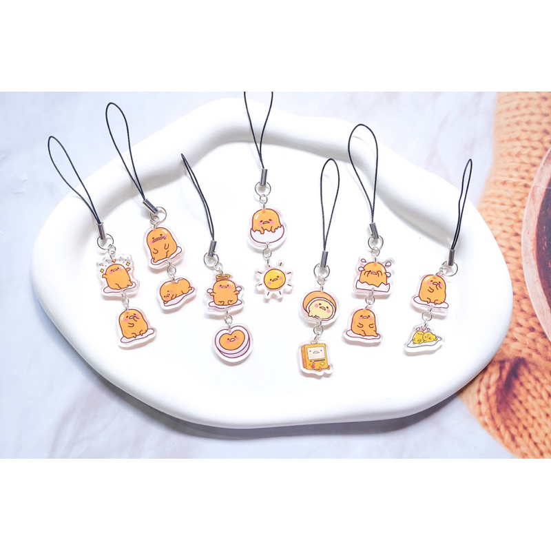 สายคล้องโทรศัพท์มือถือ กุเดทามะ GUDETAMA ไซส์ S สินค้าพร้อมส่ง (ของแถม ของจีบลูกค้า ของฝาก)