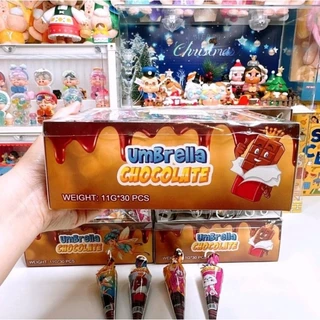 ร่มช็อกโก้ ขนมช็อกโกเเลต (1กล่อง30ชิ้น)