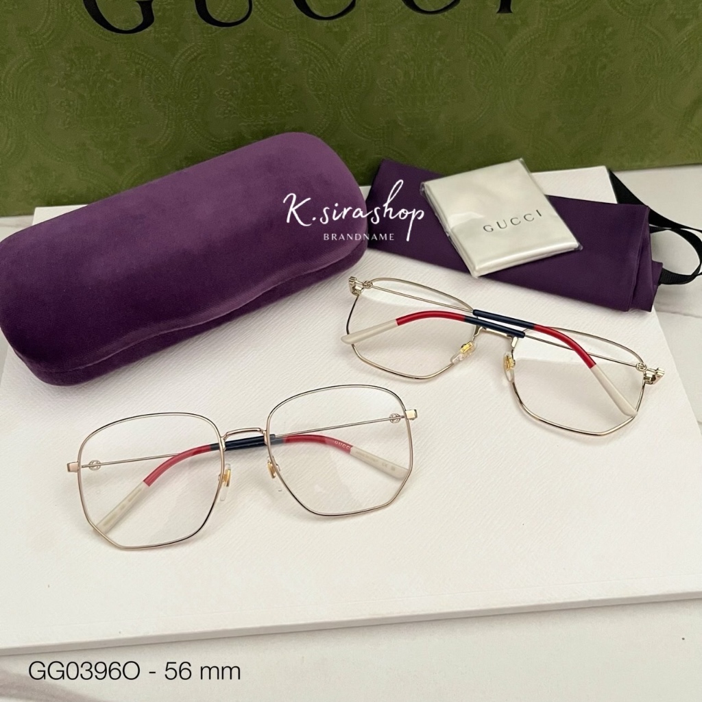 [ส่งฟรี] New Gucci Eyewear Glasses GG0396O