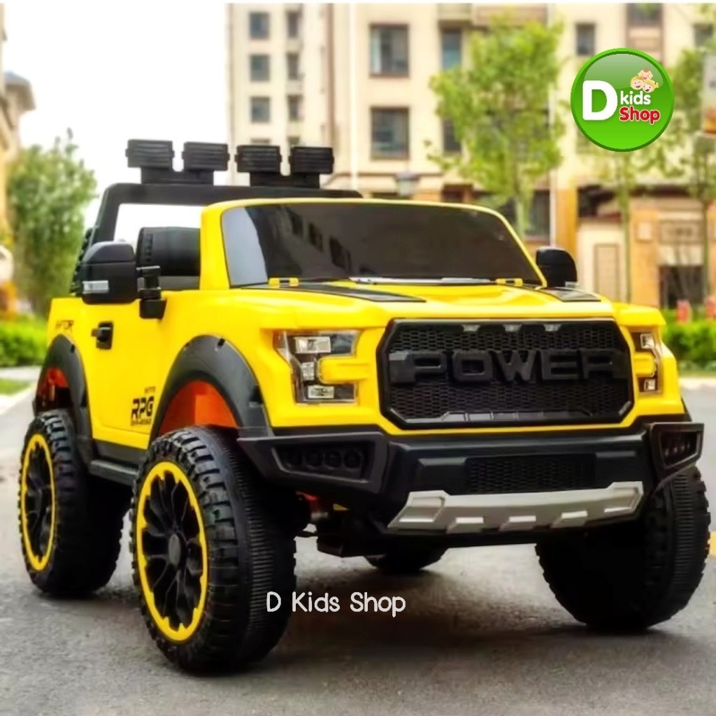 💥รุ่นใหญ่ 2 ที่นั่ง💥รถแบตเตอรี่เด็ก รถเด็กนั่งทรง FORD Raptor ขับเคลื่อน 4 ล้อ 4x4 รุ่นใหม่ล่าสุด No